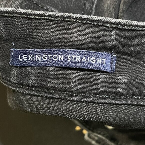Lexington Straight Jeans Charter Club Black Jeans Size 14 Slightly Faded - Picture 4 of 6